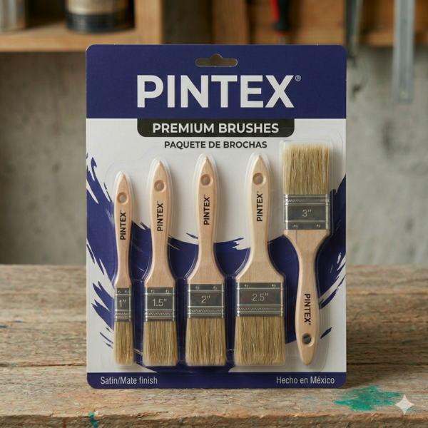 paquete de brochas premium pintex